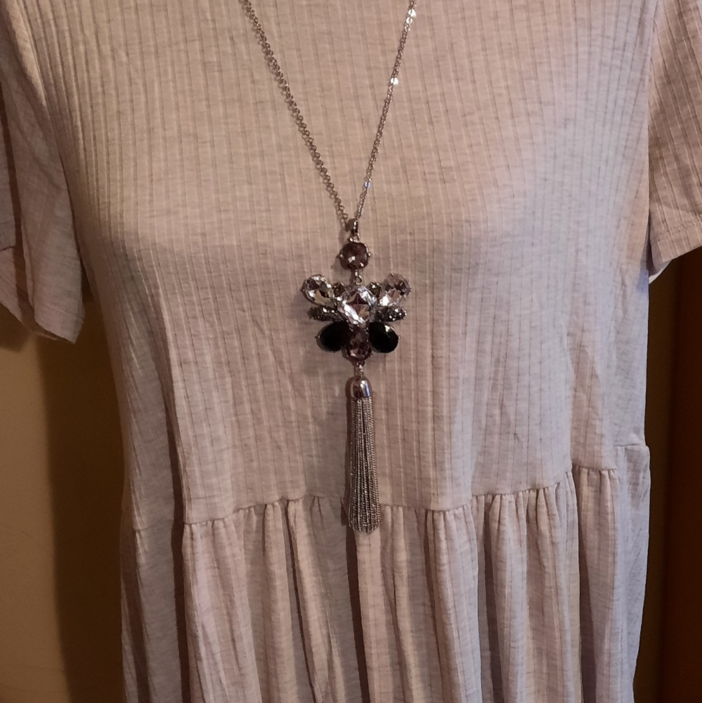 NEW Lane Bryant long chain pendant necklace